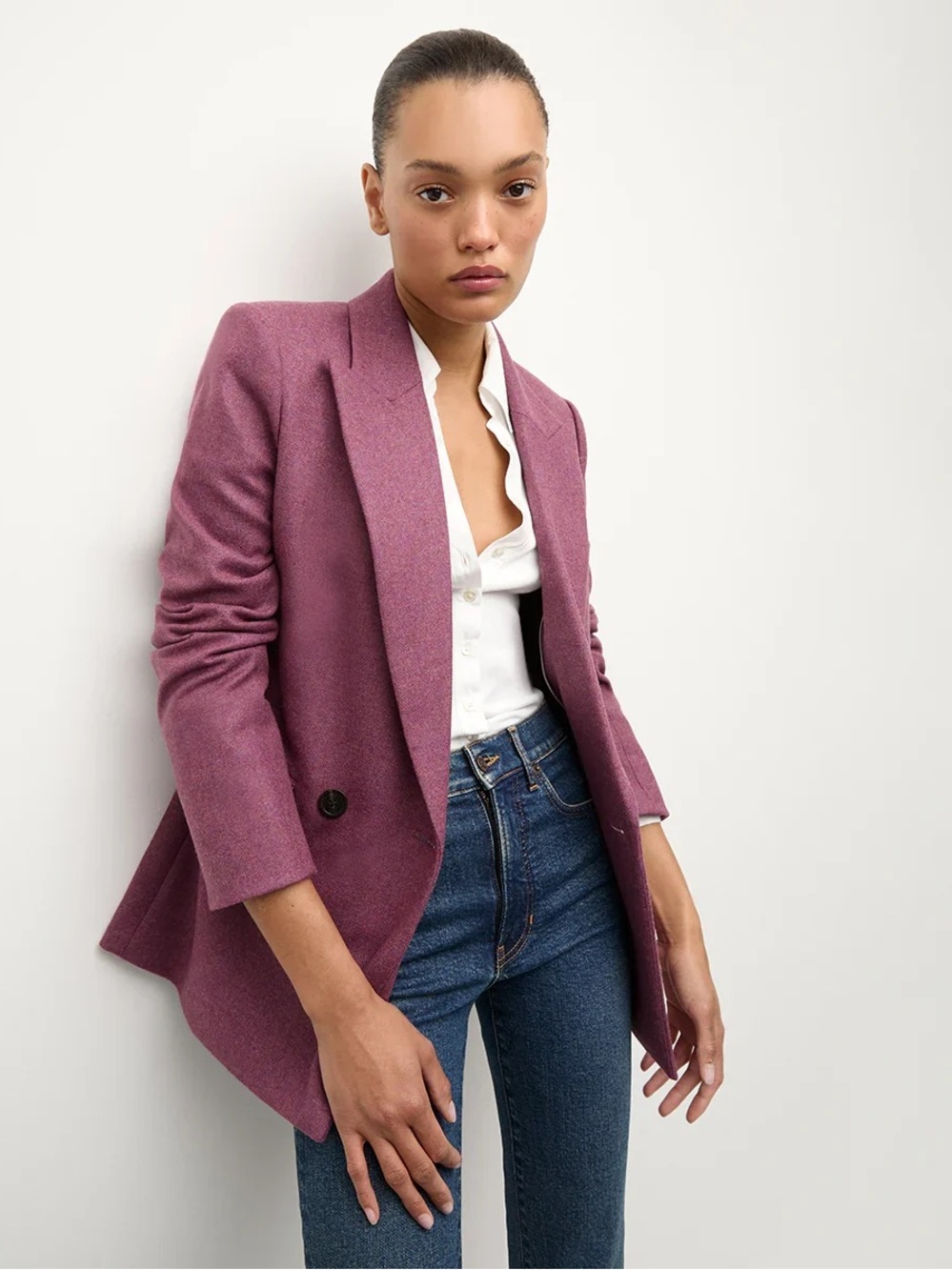 Veronica Beard Sevyn Dickey Jacket Blazer Vintage Orchid Size 10 NWT